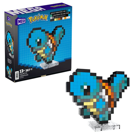 Pokémon Squirtle Pixel Art MEGA Construction Set