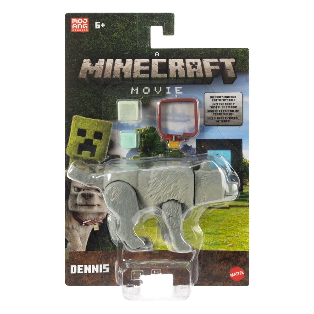 A Minecraft Movie Action Figure Dennis the Wolf 10 cm