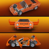 Hot Wheels Premium Mattel Brick Shop Building Set 1/12 Lamborghini Miura P400 SV