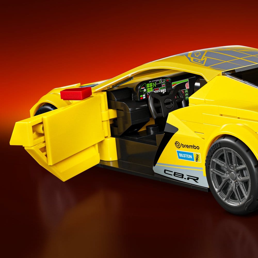 Hot Wheels Speed Mattel Brick Shop Building Set 1/32 '20 Corvette C8.R