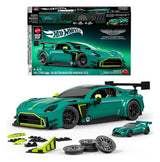 Hot Wheels Elite Mattel Brick Shop Building Set 1/16 '24 Aston Martin Vantage GT3