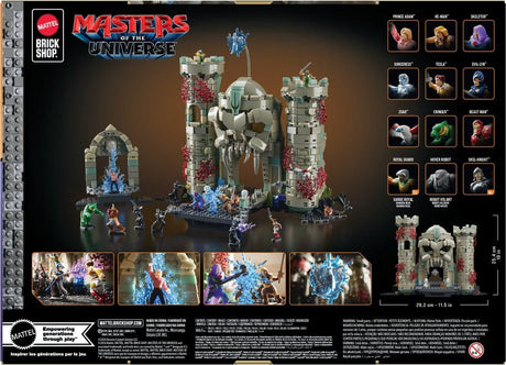 Masters of the Universe Mattel Brick Shop Construction Set Castle Grayskull