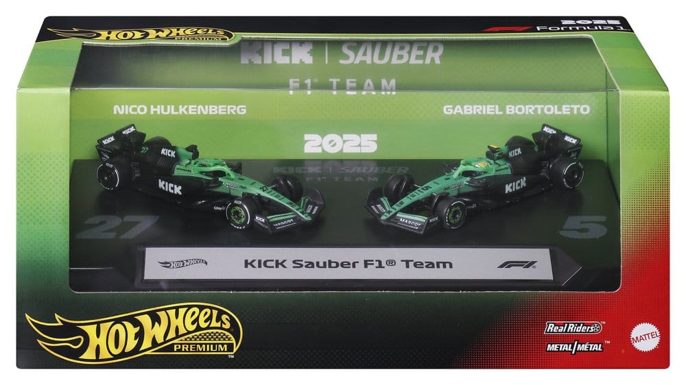 Formula 1 Hot Wheels Premium Die-Cast Vehicles 2-Pack 1/64 KICK Sauber Team