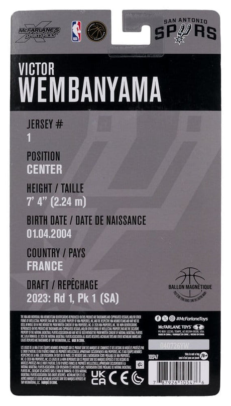 NBA SportsPicks Action Figure Victor Wembanyama (San Antonio Spurs) 17 cm