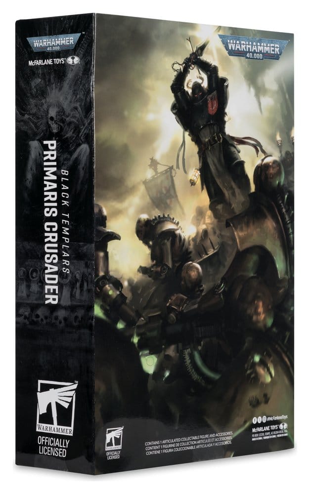 Warhammer 40,000 Action Figure Primaris Crusader (Black Templars) 18 cm