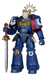Warhammer 40,000 Total War Action Figure 3rd Company Lieutenant (Ultramarines) 18 cm