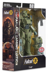 Fallout 76 Gaming Edition Action Figure T-45 Military Armor (Red Platinum Edition) 20 cm