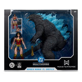 DC Justice League Monsterverse DC Multiverse Action Figures 2-Pack Wonder Woman Vs. Atomic Blast Godzilla 18 cm