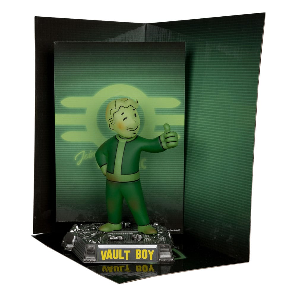 Fallout Vault Boy 13cm Glow in the Dark Edition Movie Maniacs Statue