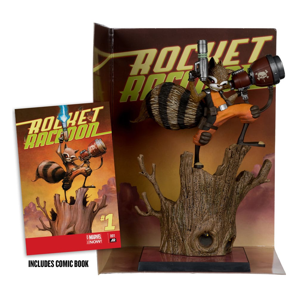 Marvel Collection PVC Statue 1/6 Rocket Racoon (Rocket Racoon: A Chasing Tale #1) 18 cm