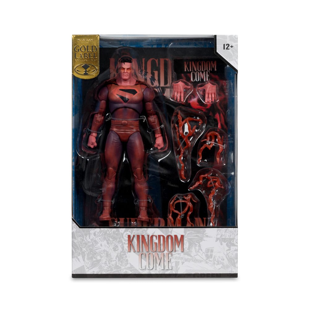 DC Multiverse McFarlane Cover Recreations Action Figure Superman (Kingdom Come) (Gold Label) 18 cm