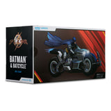 The Flash DC Multiverse Vehicle Batcycle with Batman