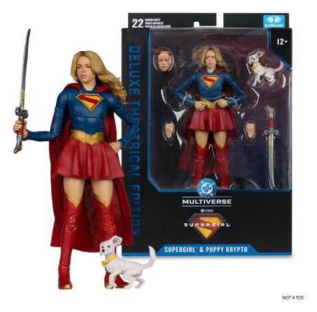 Supergirl (2026) DC Theatrical Deluxe Edition Action Figure Supergirl & Baby Krypto 17 cm