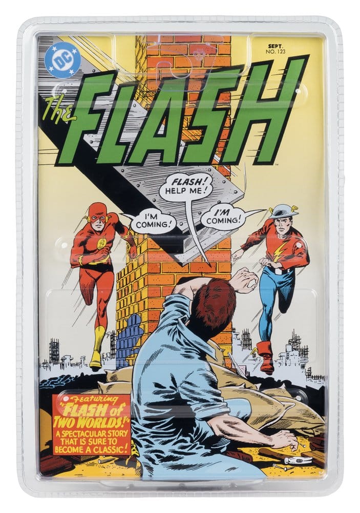 DC Direct Page Punchers Action Figure The Flash Jay Garrick (The Flash #123) (Red Platinum Edition) 18 cm