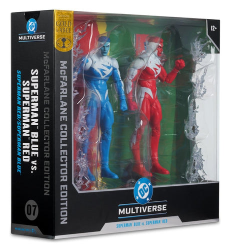 DC Multiverse Action Figures 2-Pack Superman Blue vs. Superman Red (Gold Label) 18 cm