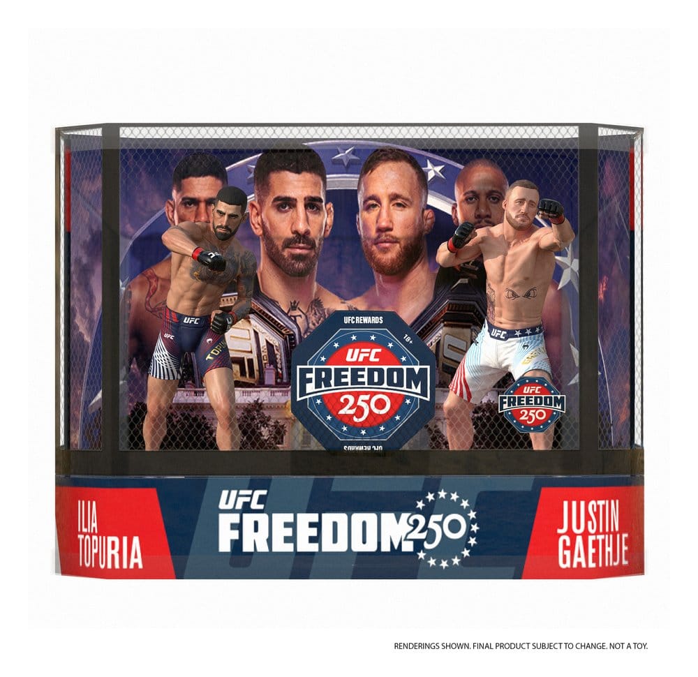 UFC McFarlane’s SportsPicks Action Figures 2-Pack Ilia Topuria vs Justin Gaethje (Freedom 250) 18 cm