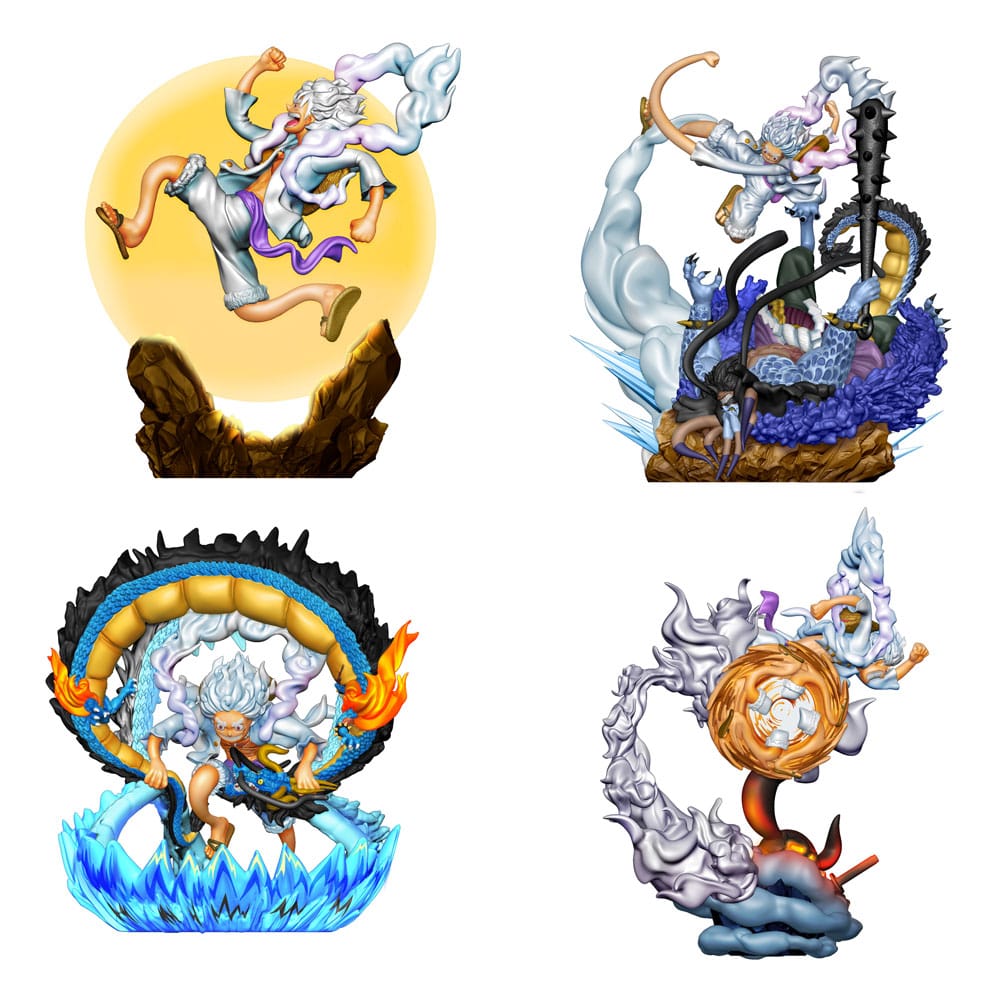 One Piece: Gear Fifth 9 cm Petitrama PVC Mini Statue Logbox Re Birth Special Set