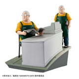 Sakamoto Days Petitrama EX Series Cut Out Scenes Set 9 cm 4-Set Trading Figure