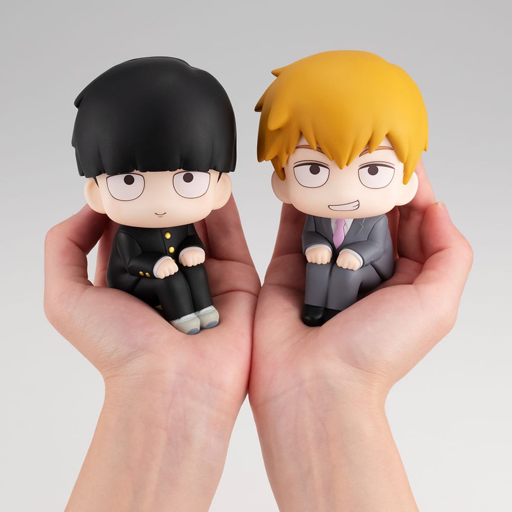Mob Psycho 100: Shigeo Kageyama & Arataka Reigen (with Gift) 11cm Look Up PVC Statues