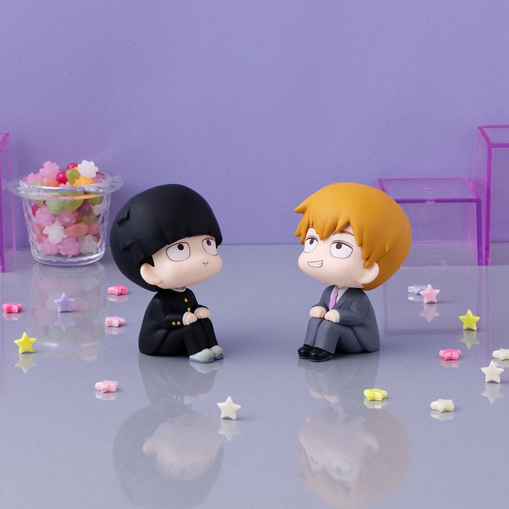 Mob Psycho 100: Shigeo Kageyama & Arataka Reigen (with Gift) 11cm Look Up PVC Statues