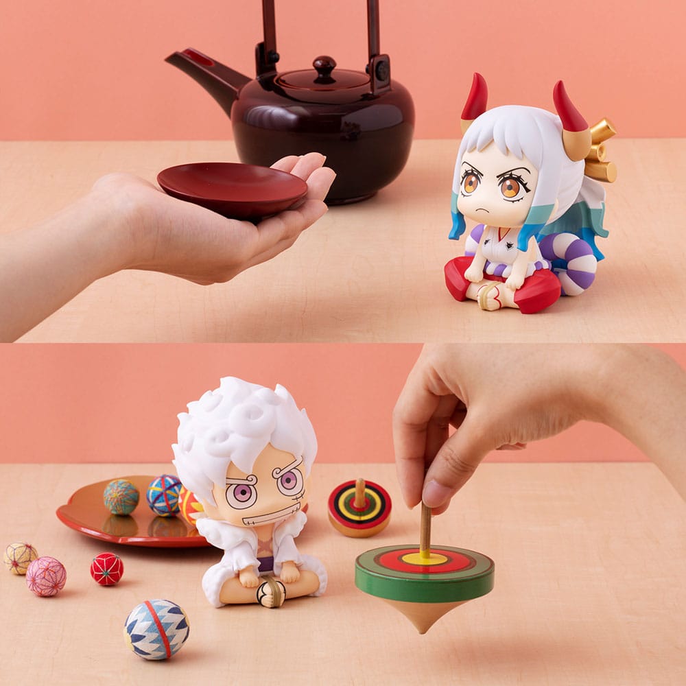 One Piece: Monkey D. Luffy Gear Fifth & Yamato (with Gift) 11cm Look Up PVC Statues