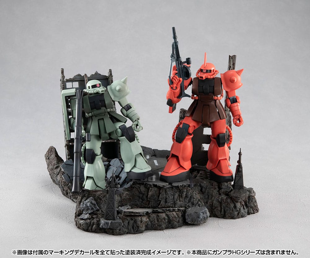 Mobile Suit Gundam GS02M The abandoned buildings in New York City Material Color Edition Realistic Model Series Diorama G Structure