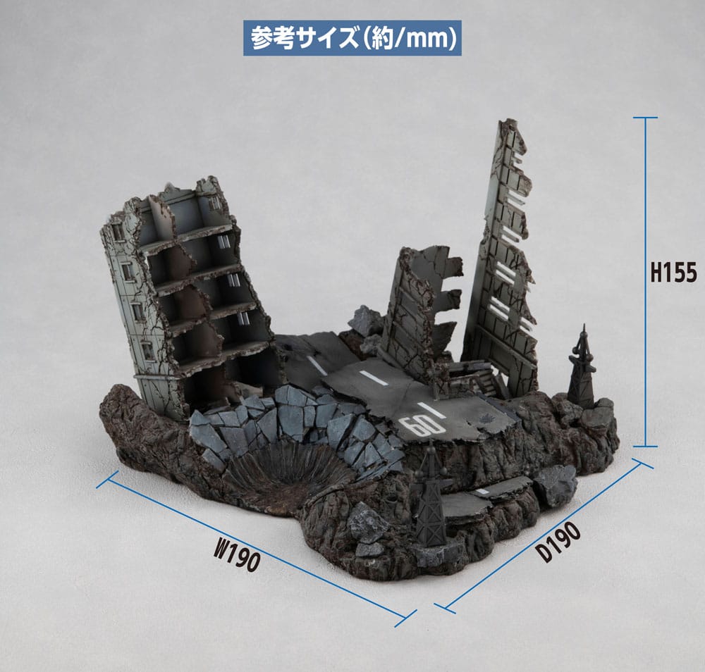 Mobile Suit Gundam GS02M The abandoned buildings in New York City Material Color Edition Realistic Model Series Diorama G Structure