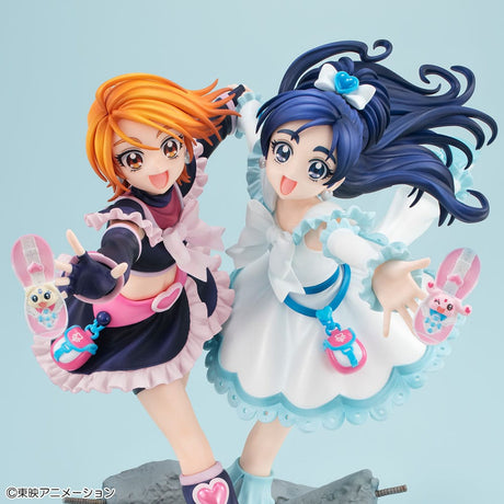 Pretty Cure Lucrea Cure Black & Cure White 22 cm PVC Statue