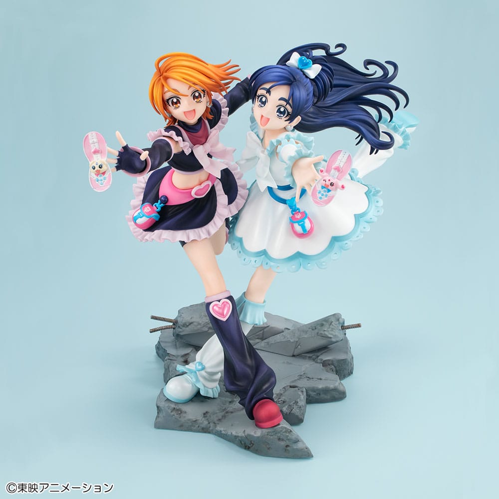 Pretty Cure Lucrea Cure Black & Cure White 22 cm PVC Statue
