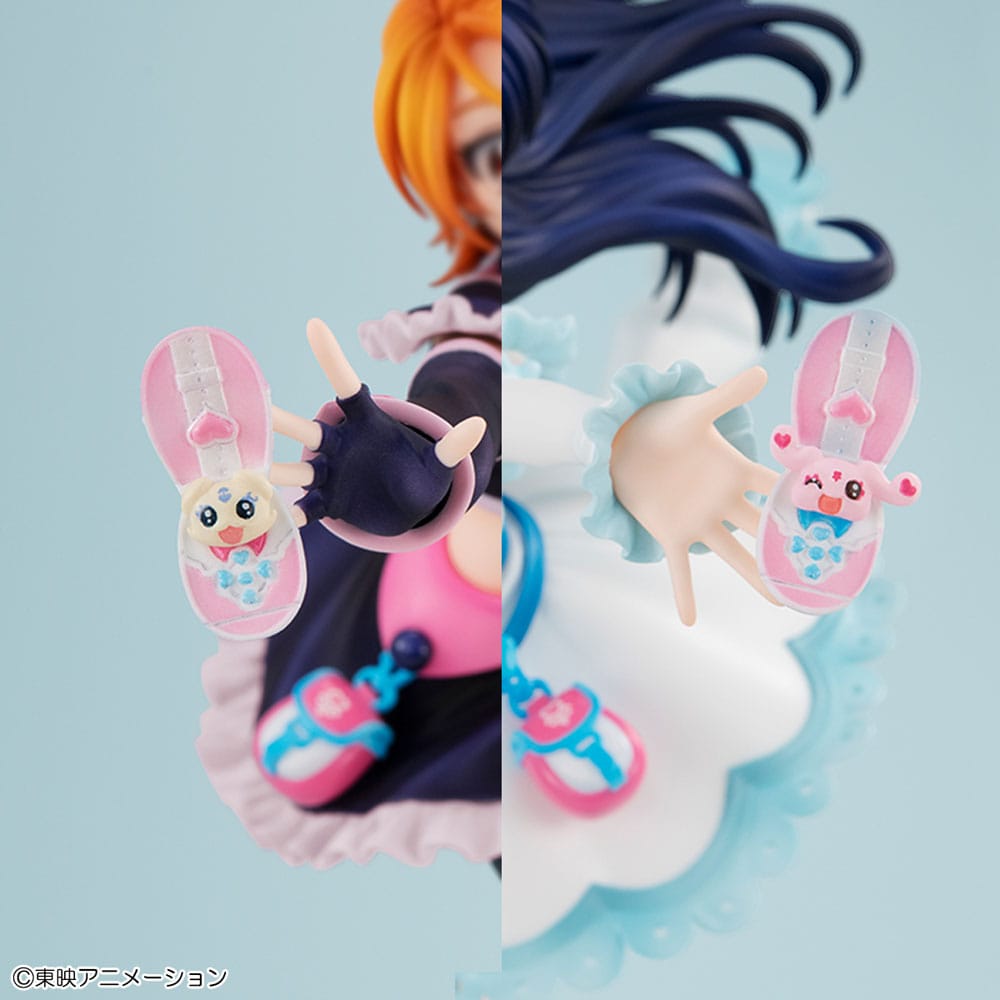 Pretty Cure Lucrea Cure Black & Cure White 22 cm PVC Statue