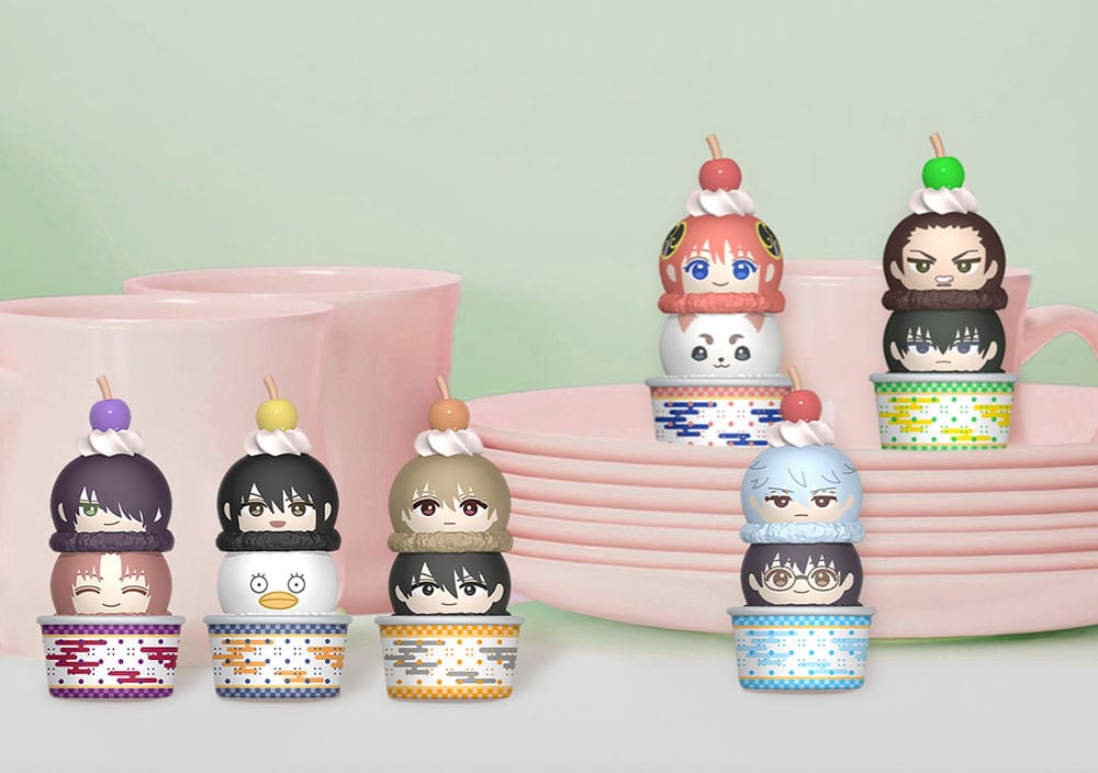 Gintama Tsumichen Stack up & Change 8 cm Trading Figure 6-Pack (with gift)