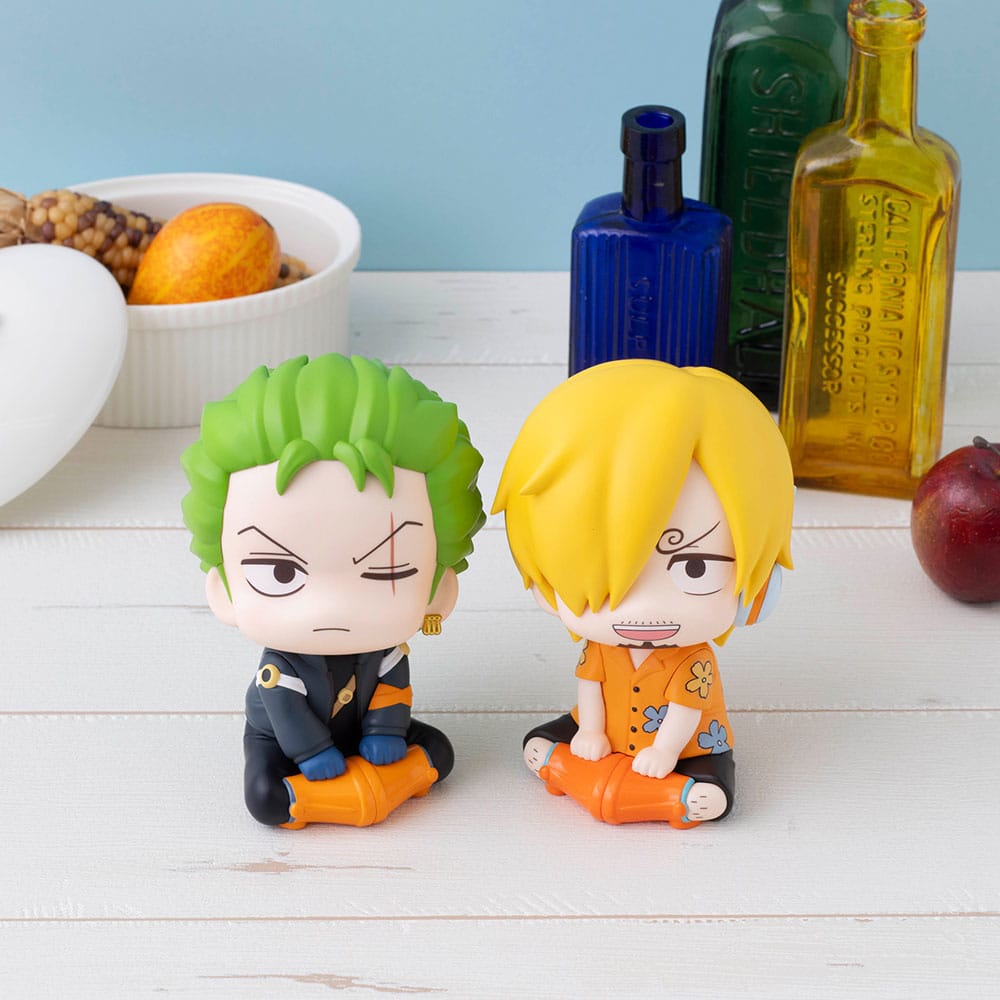 One Piece Look Up Roronoa Zoro & Sanji Future Island Egghead Ver. 11 cm PVC Statues (with gift)