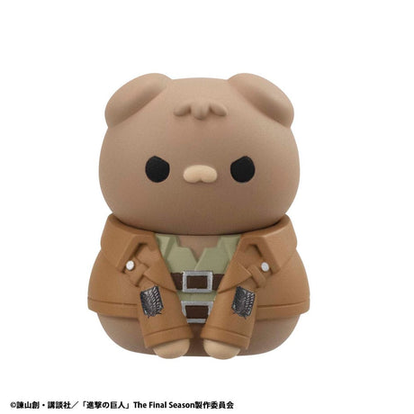 Attack on Titan Mega Cat Project Mini Figures Attack on Tinyan Gathering Scout Regiment danyan! 3 cm Blind Box Display (8) (Repeat)