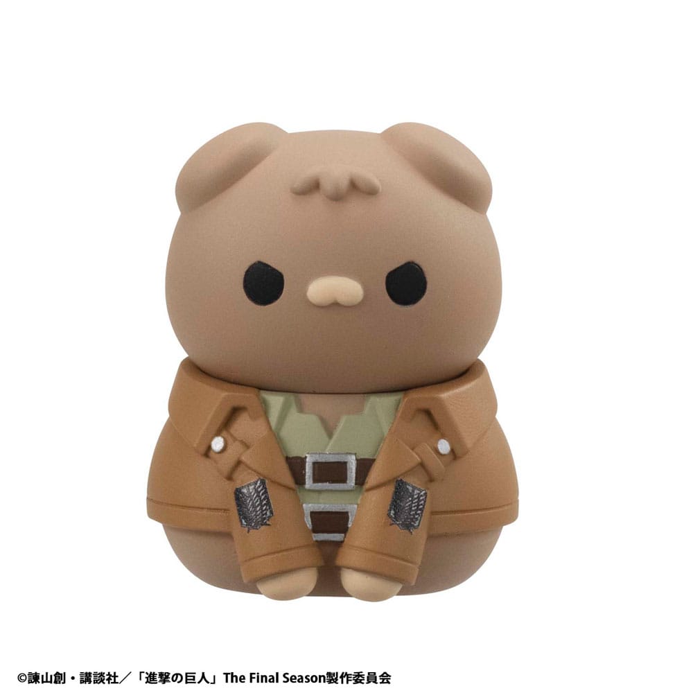 Attack on Titan Mega Cat Project Mini Figures Attack on Tinyan Gathering Scout Regiment danyan! 3 cm Blind Box Display (8) (Repeat)