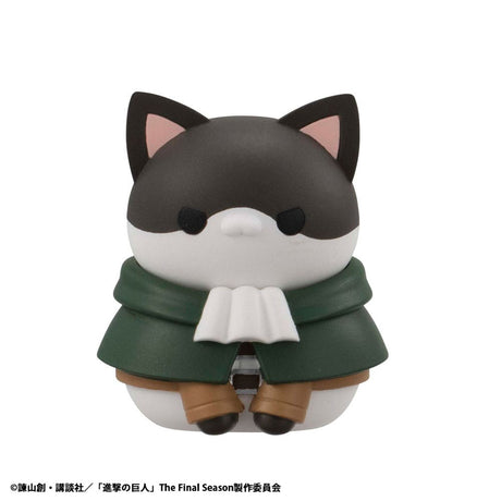 Attack on Titan Mega Cat Project Mini Figures Attack on Tinyan Gathering Scout Regiment danyan! 3 cm Blind Box Display (8) (Repeat)
