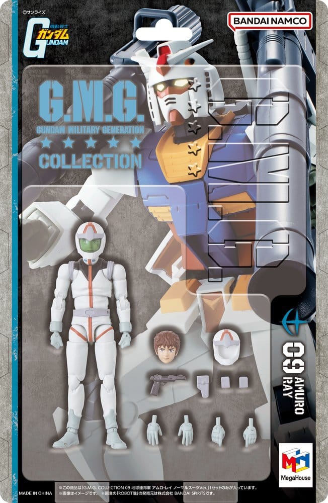 Mobile Suit Gundam G.M.G. Collection PVC Figure Earth Federation Amuro Ray Normal Suit Ver. 10 cm (Repeat)