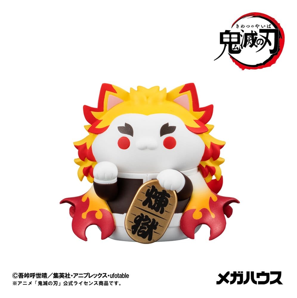 Demon Slayer: Kimetsu no Yaiba Mega Cat Project Trading Figure Fortune Cats Ver. 01 7 cm Blind Box Assortment (8)