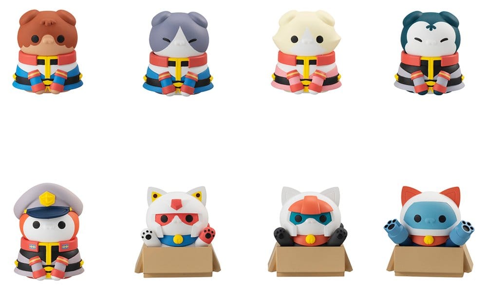 Gundam Mega Cat Project Mini Figures Nyandam We are the Earth Federation Forces! Blind Box Assortment (8) (Repeat)