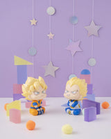 Dragon Ball DAIMA Look Up PVC Figures 2-Pack Super Saiyan Son Goku (mini) & Super Saiyan Vegeta (mini) 11 cm (with gift)