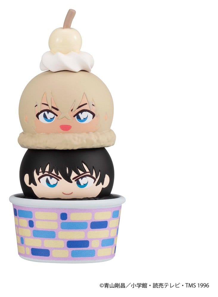 Detective Conan Tsumichen Stack up &amp; Change Mini Figures 8 cm Blind Box Assortment (6) (with gift)