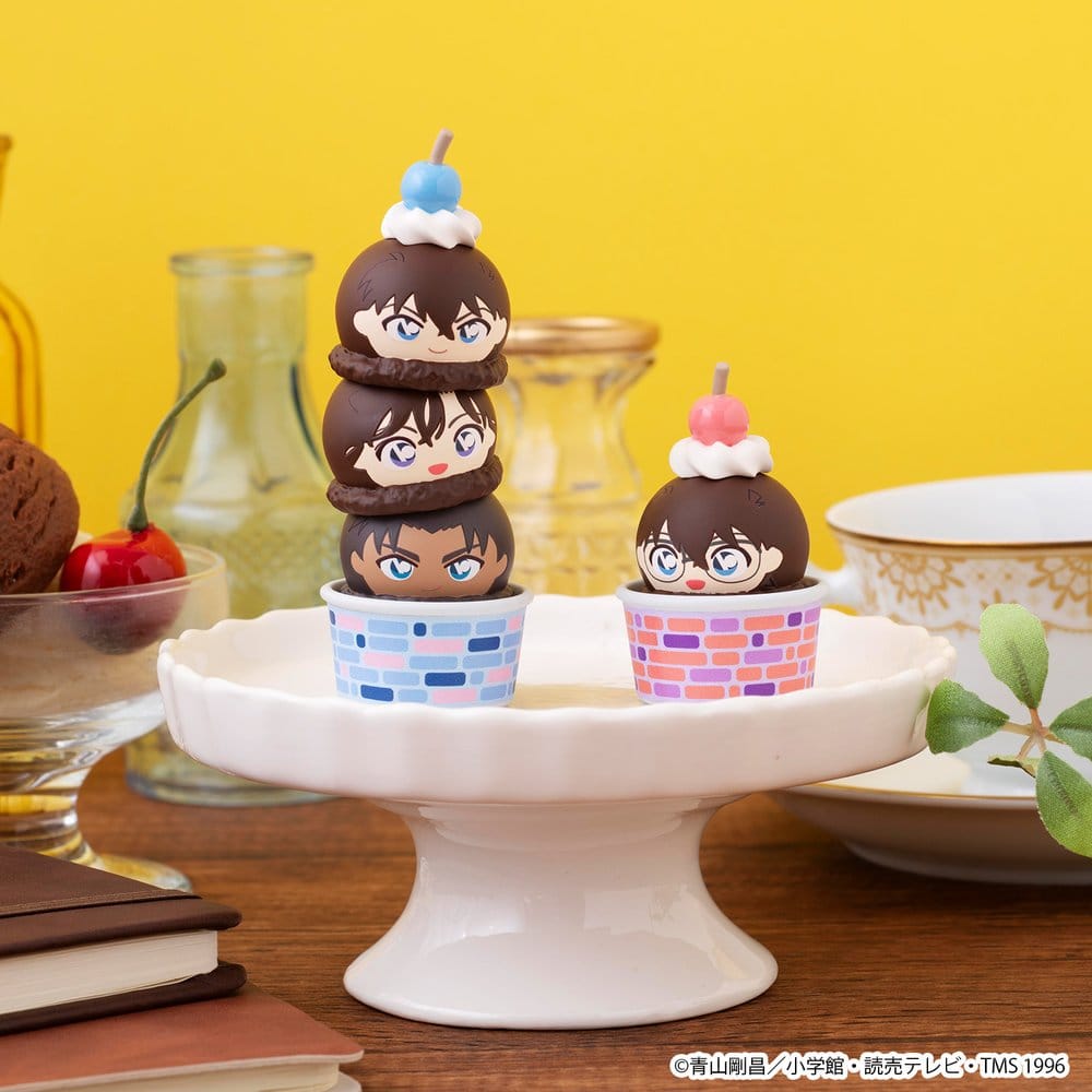 Detective Conan Tsumichen Stack up &amp; Change Mini Figures 8 cm Blind Box Assortment (6) (with gift)