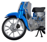 Honda Kaitanics Plastic Model Kit Super Cub 110 Glint Wave Blue Metalic