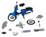Honda Kaitanics Plastic Model Kit Super Cub 110 Glint Wave Blue Metalic