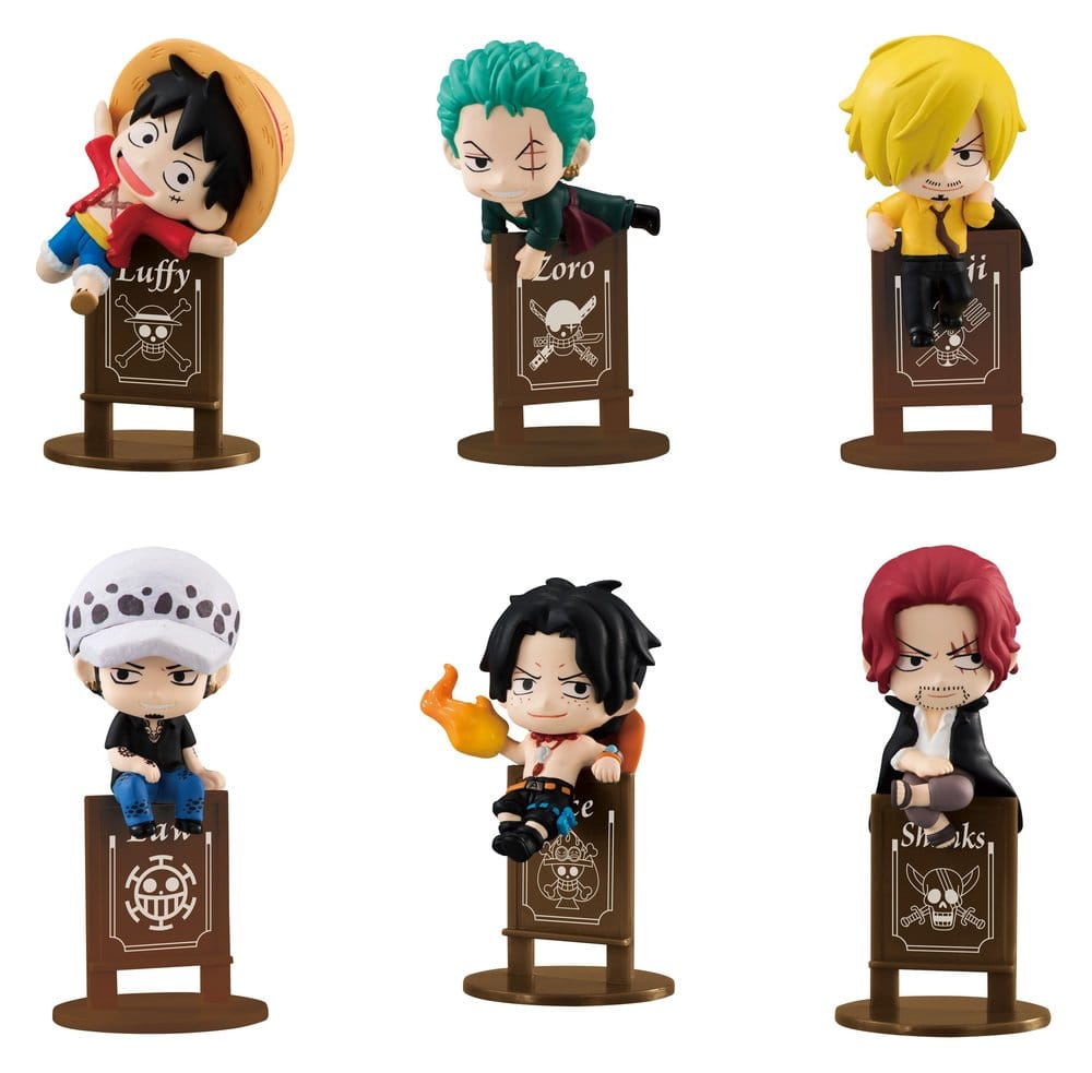 One Piece Ochatomo series Mini Figures Pirates Party 4 cm Blind Box Display (8) (Repeat)
