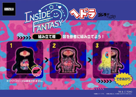 Godzilla Inside Fantasy Mini Figures Hedorah Blind Box Assortment (4)