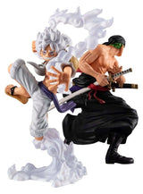 One Piece Wallstar PVC Figures 2-Pack Monkey D. Luffy Gear Fifth & Roronoa Zoro (with gift) 10 cm