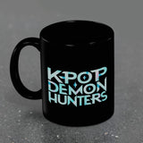 K-POP DEMON HUNTERS (K POP LOGO) BLACK POD MUG