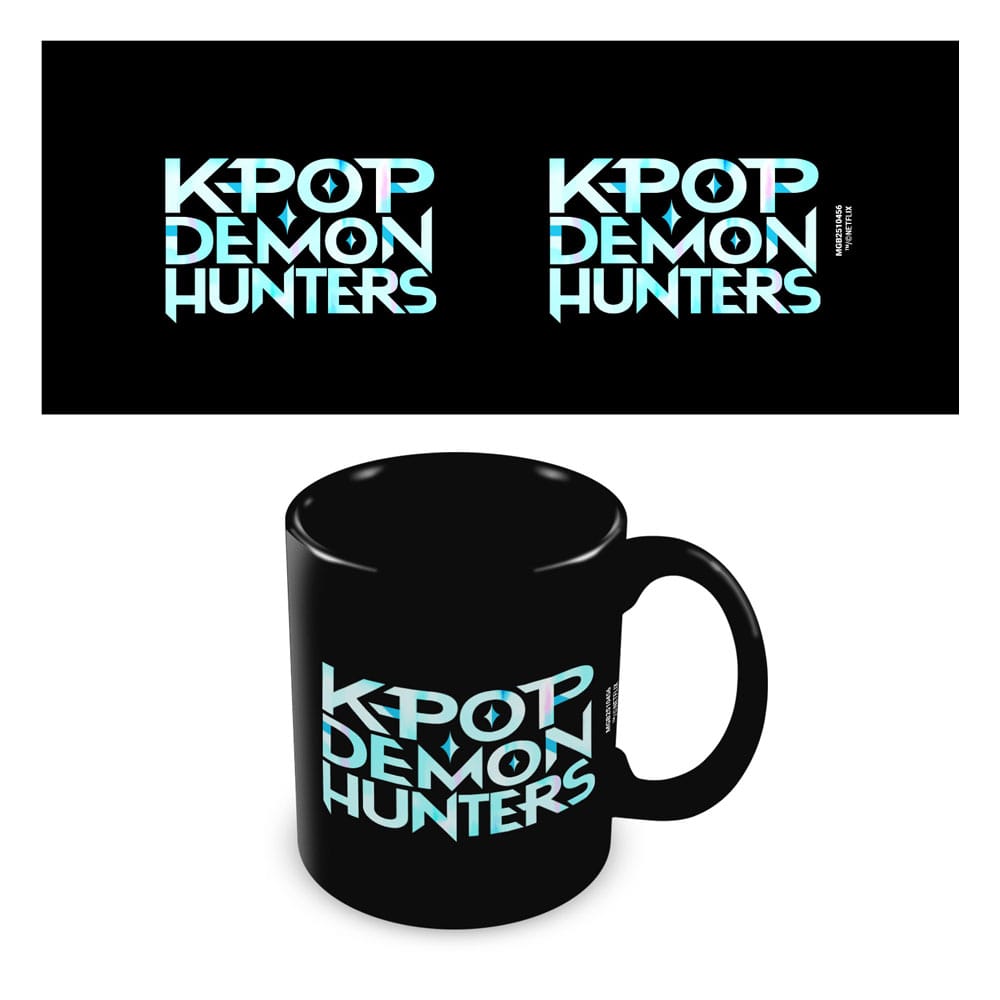 K-POP DEMON HUNTERS (K POP LOGO) BLACK POD MUG