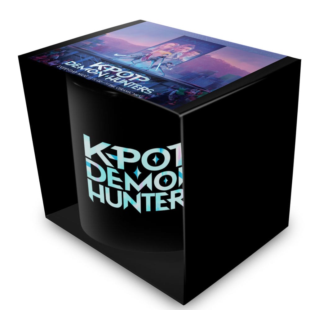 K-POP DEMON HUNTERS (K POP LOGO) BLACK POD MUG