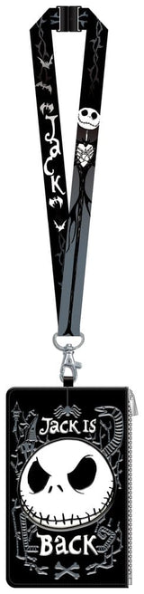 The Nightmare Before Christmas Lanyard with Pouch Passport Holder